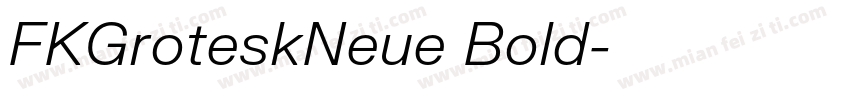 FKGroteskNeue Bold字体转换